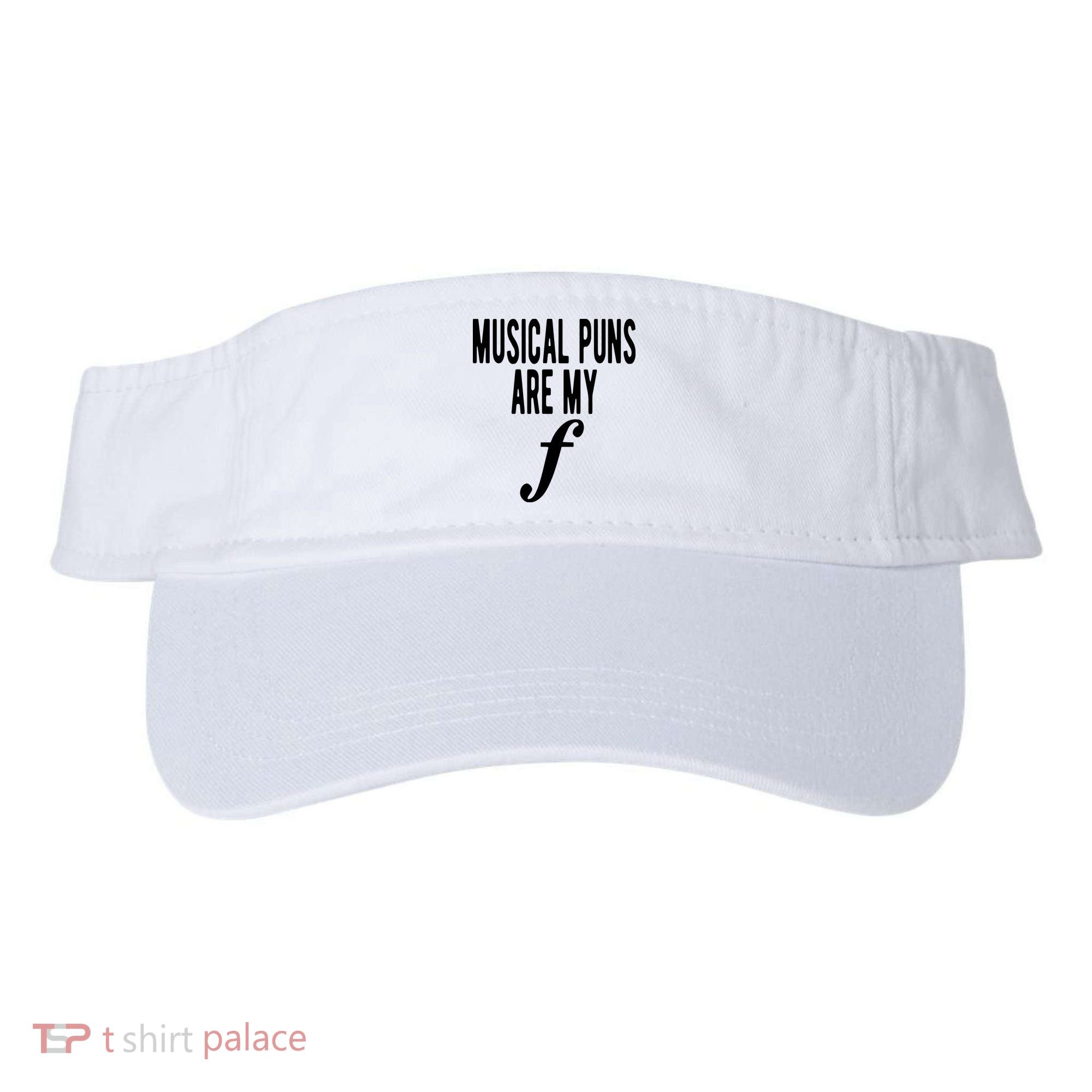 Musical Puns Are My Forte Band Instrument Fun Music Visor