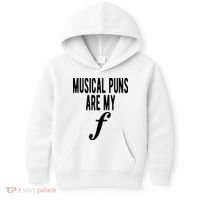 Musical Puns Are My Forte Band Instrument Fun Music Kids Hoodie thumb 0