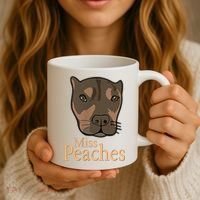 Miss Peaches Adopt Don’T Shop Coffee Mug thumb 3