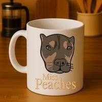 Miss Peaches Adopt Don’T Shop Coffee Mug thumb 4