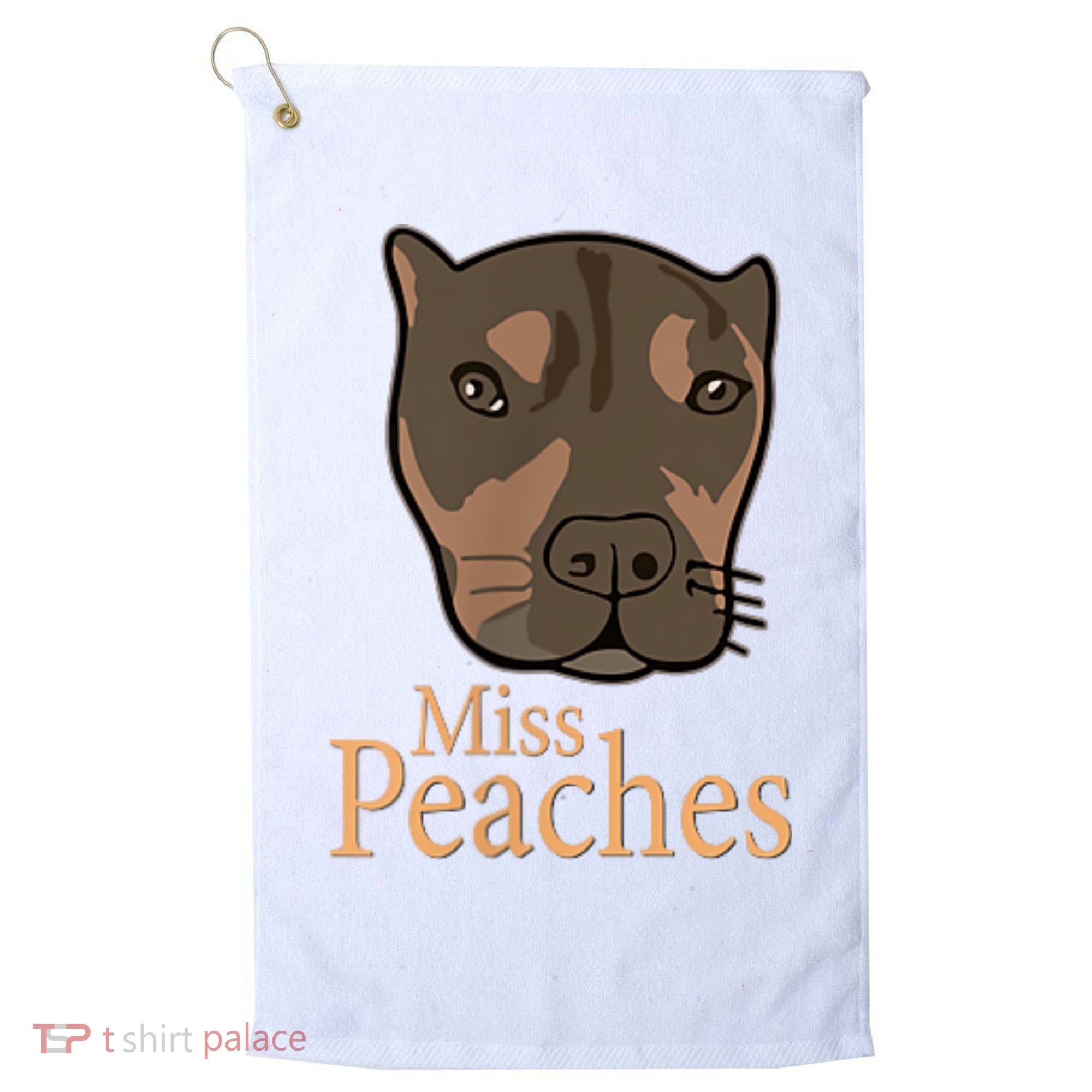 Miss Peaches Adopt Don’T Shop Golf Towel