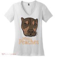 Miss Peaches Adopt Don’T Shop Women's V-Neck T-Shirt thumb 0