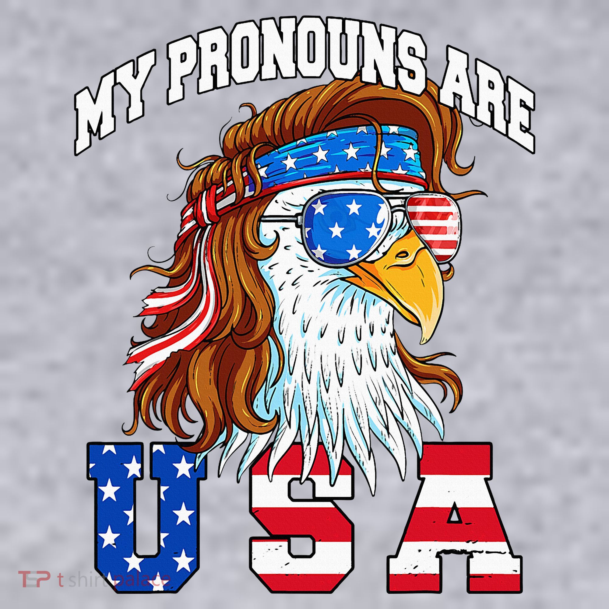 My Pronouns Are Usa Eagle American Women's Sweatshirt