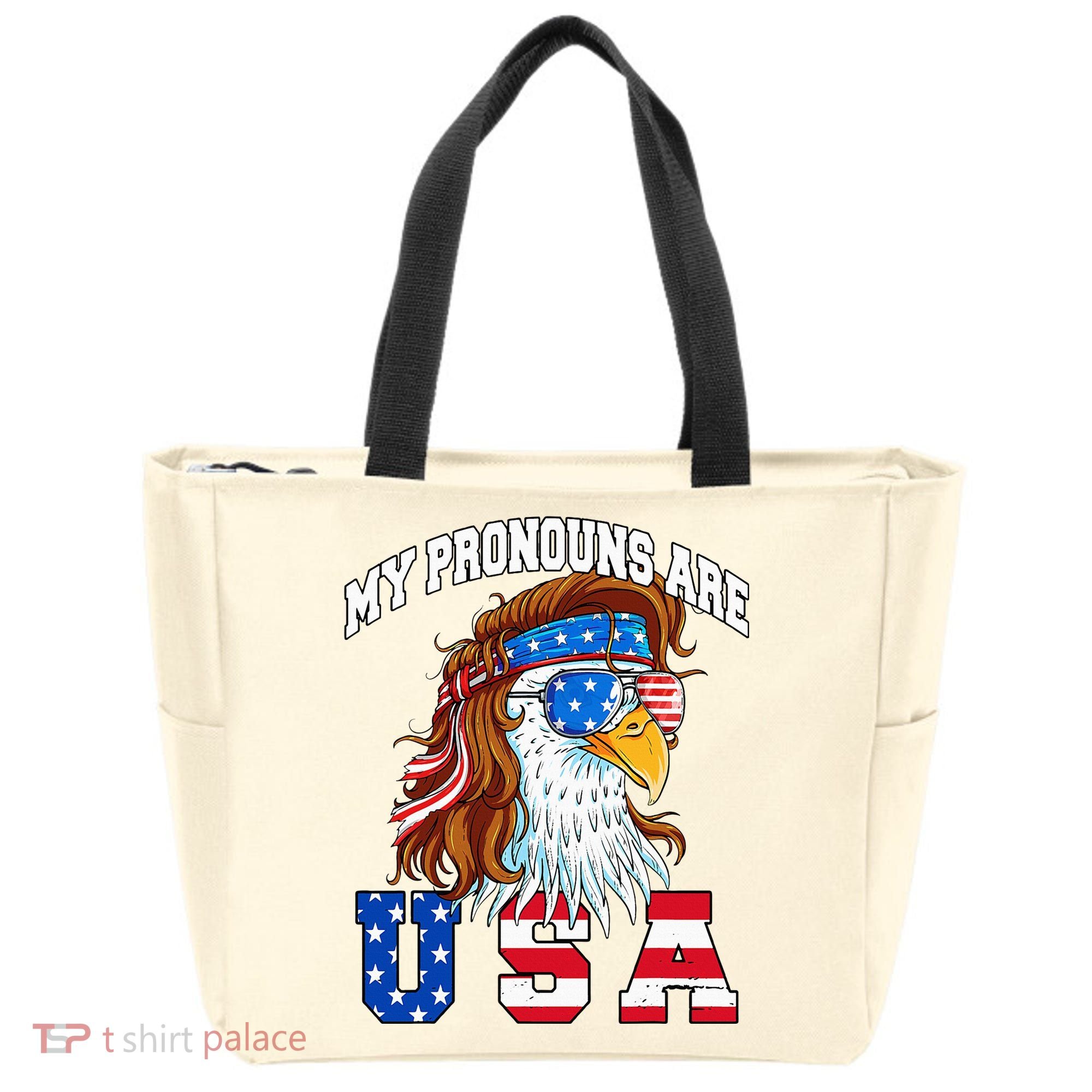 My Pronouns Are Usa Eagle American Tote Bag