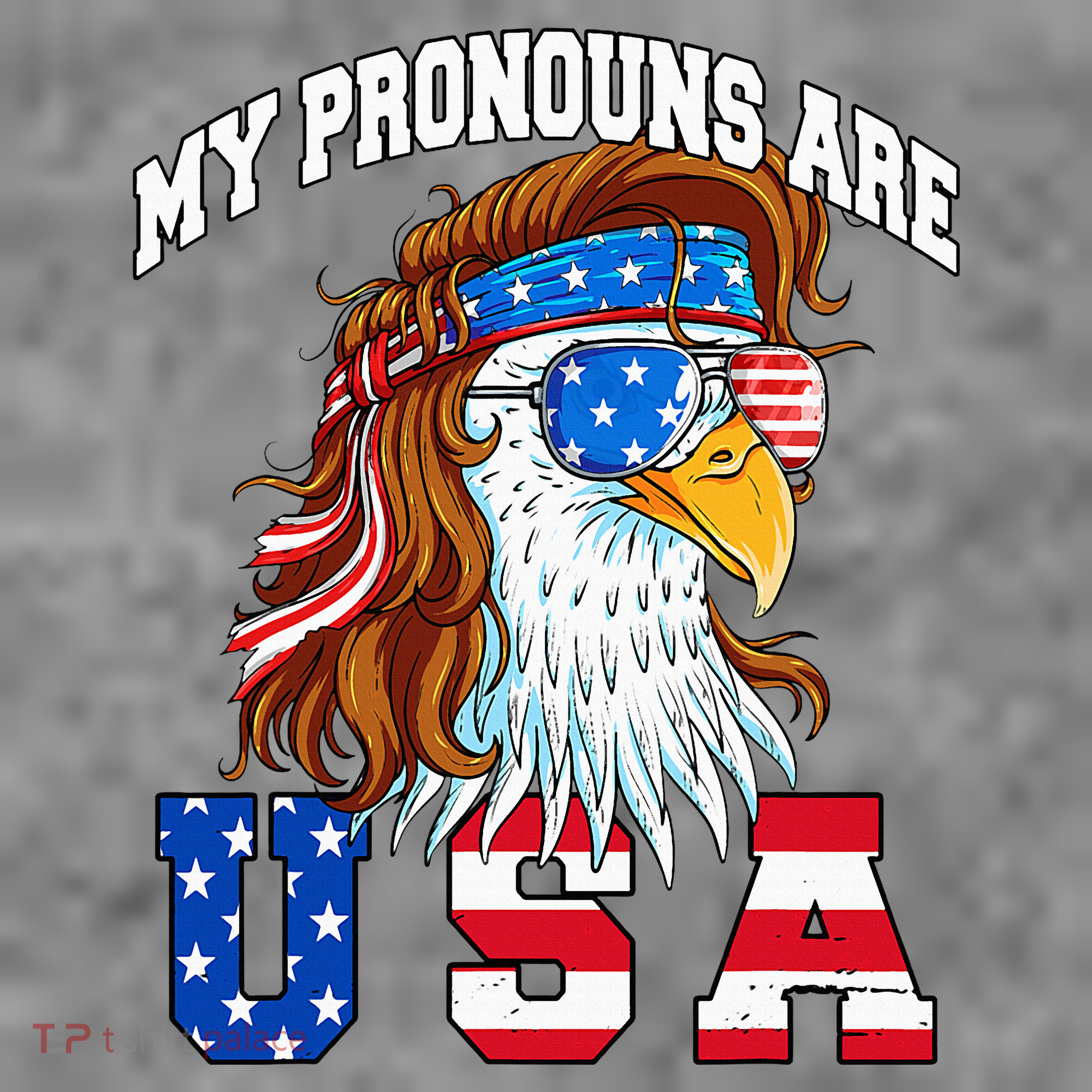 My Pronouns Are Usa Eagle American Toddler Hoodie