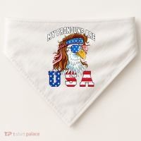 My Pronouns Are Usa Eagle American USA-Made Doggie Bandana thumb 0