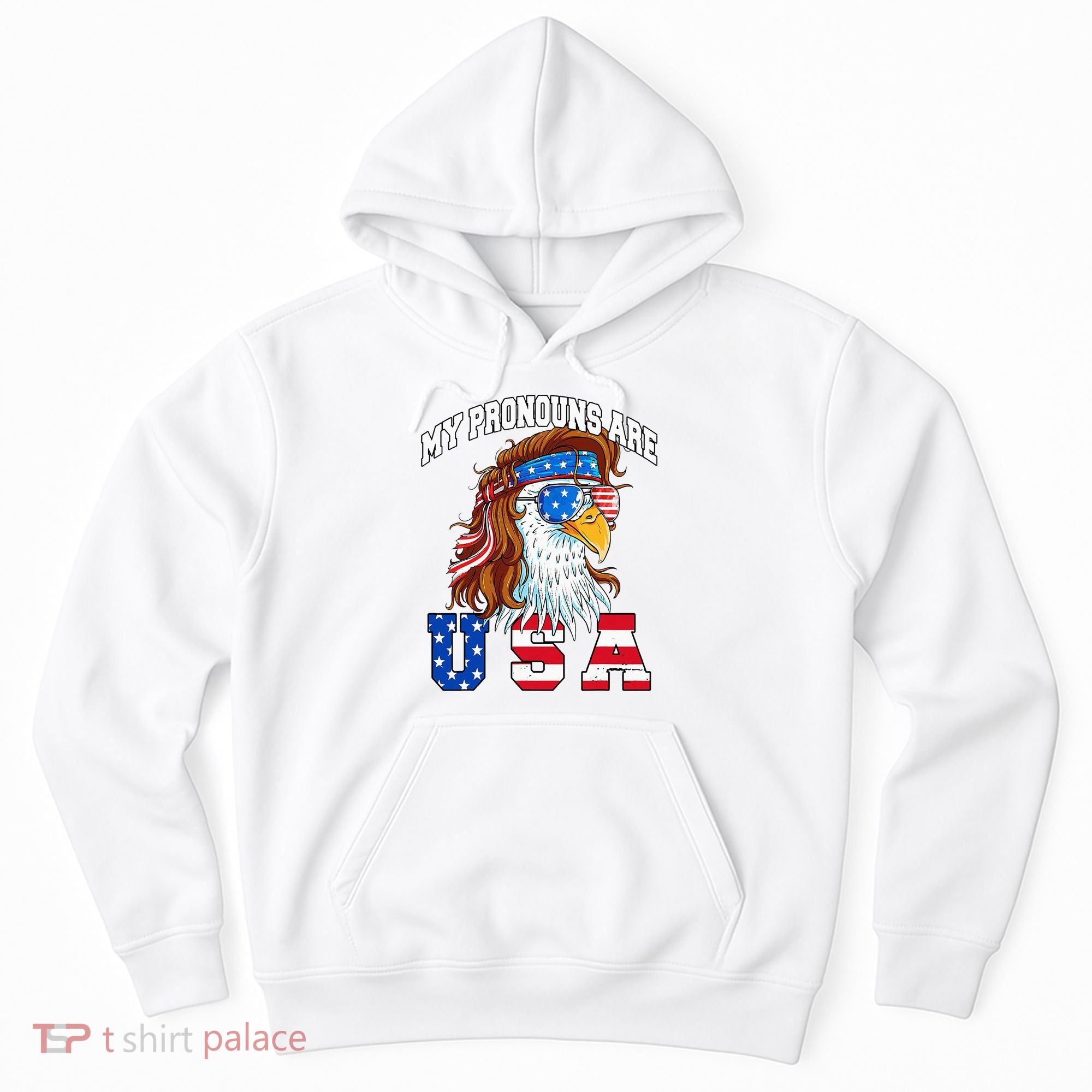 My Pronouns Are Usa Eagle American Hoodie