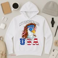 My Pronouns Are Usa Eagle American Hoodie thumb 3