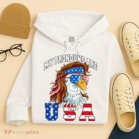 My Pronouns Are Usa Eagle American Hoodie thumb 4