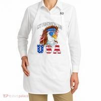 My Pronouns Are Usa Eagle American Apron thumb 2