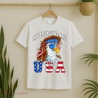 My Pronouns Are Usa Eagle American T-Shirt thumb 2
