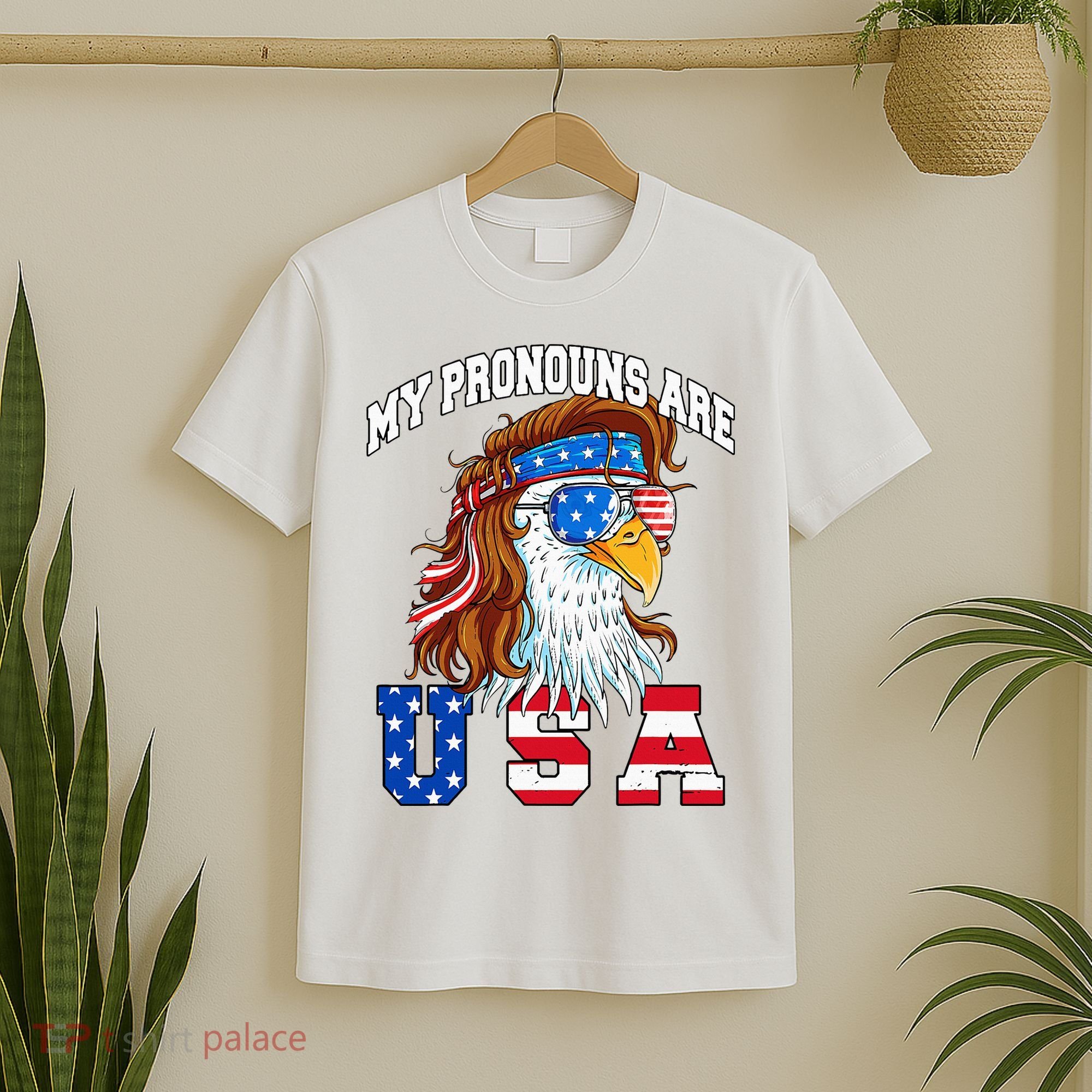 My Pronouns Are Usa Eagle American T-Shirt