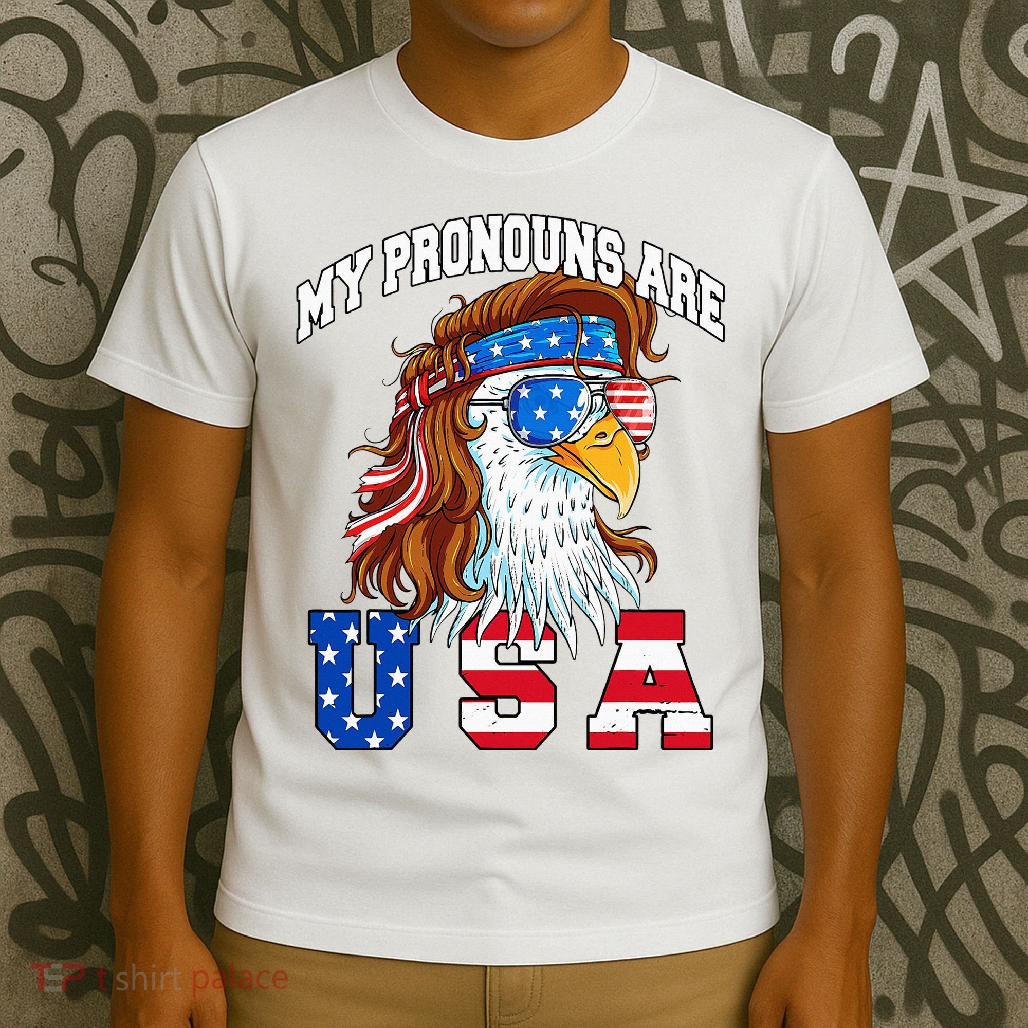 My Pronouns Are Usa Eagle American T-Shirt
