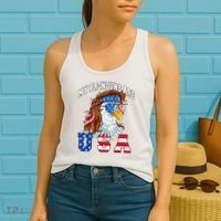 My Pronouns Are Usa Eagle American Women's Tank Top thumb 2