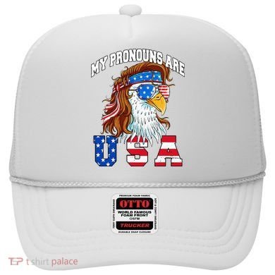 My Pronouns Are Usa Eagle American Hat