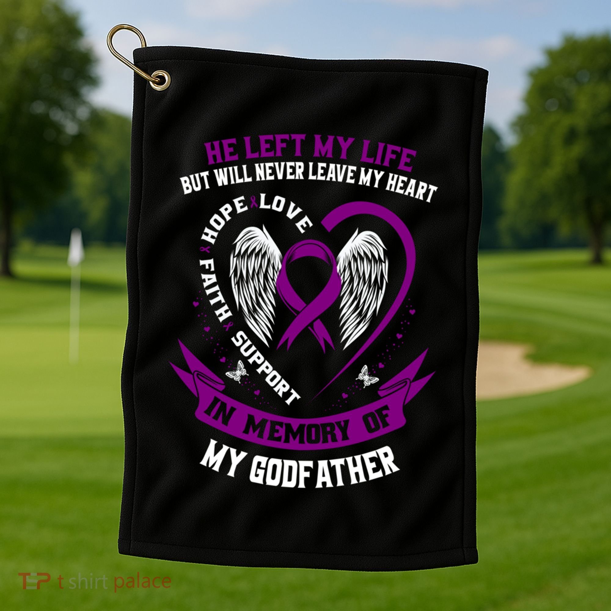 Memorial Products Alzheimers Awareness Golf Towel