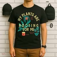 My Plants Are Rooting For Me Plant funny gardening T-Shirt thumb 6