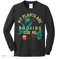 My Plants Are Rooting For Me Plant funny gardening Kids Long Sleeve Shirt thumb 0