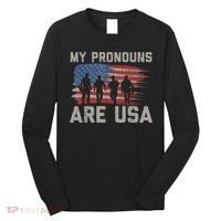 My Pronouns Are Usa Long Sleeve Shirt thumb 0