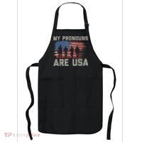 My Pronouns Are Usa Apron thumb 0