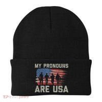 My Pronouns Are Usa Beanie thumb 0