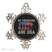 My Pronouns Are Usa Ornament thumb 0
