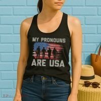 My Pronouns Are Usa Women's Tank Top thumb 2