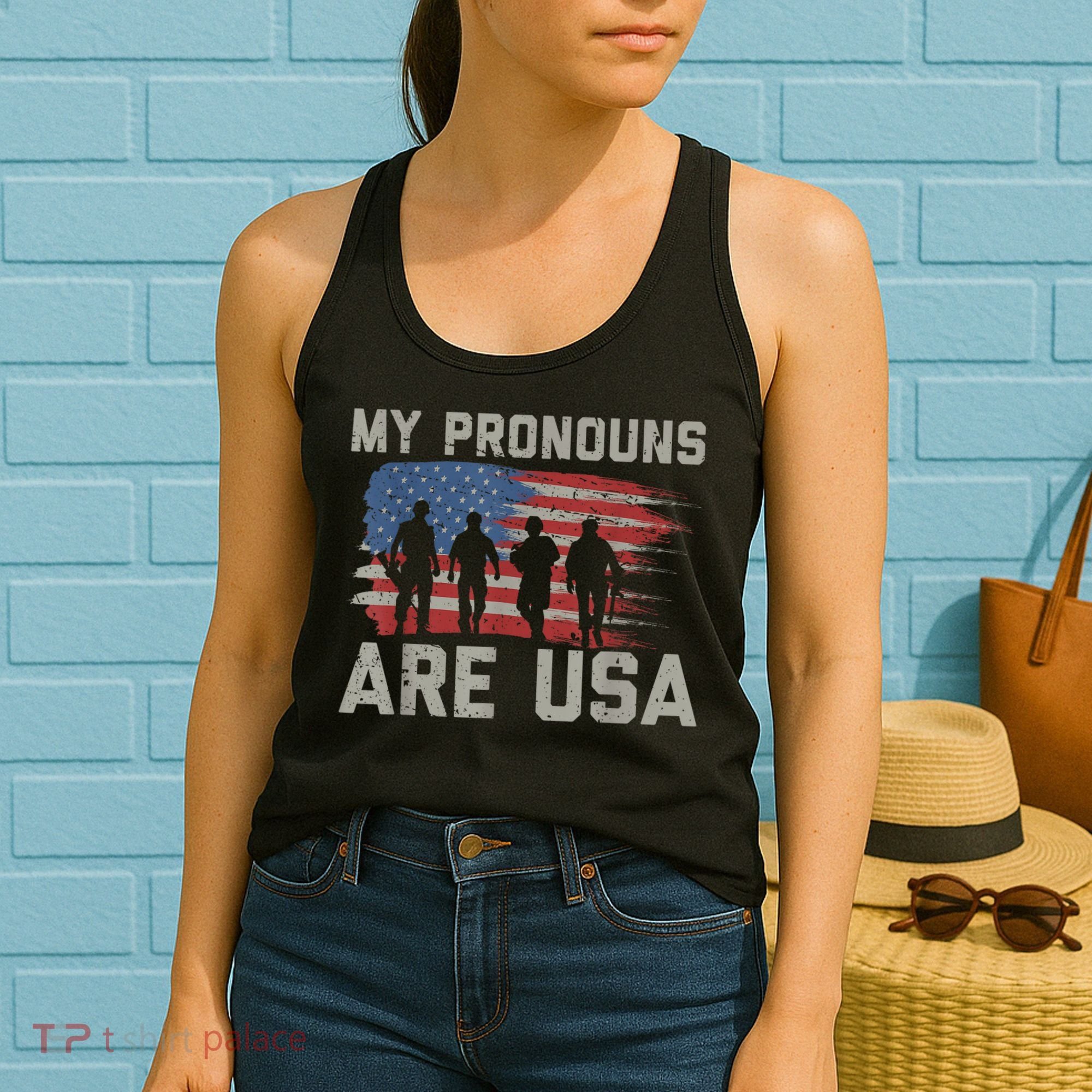 My Pronouns Are Usa Women's Tank Top