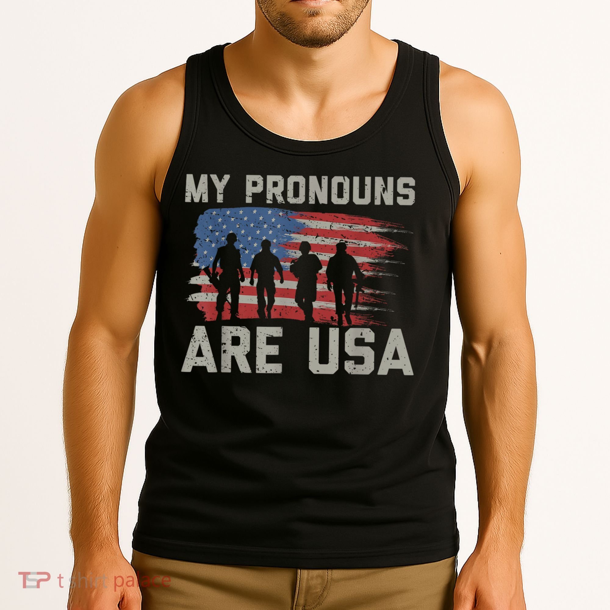 My Pronouns Are Usa Tank Top