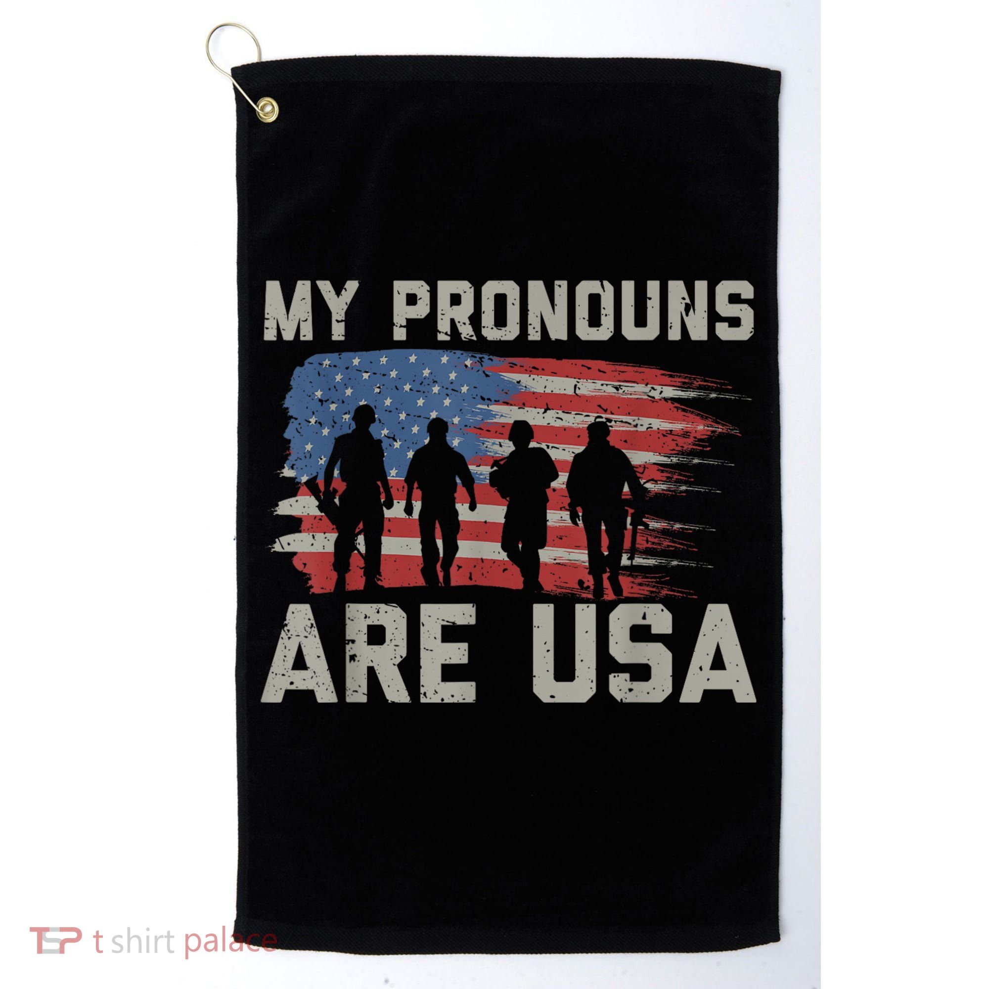 My Pronouns Are Usa Golf Towel