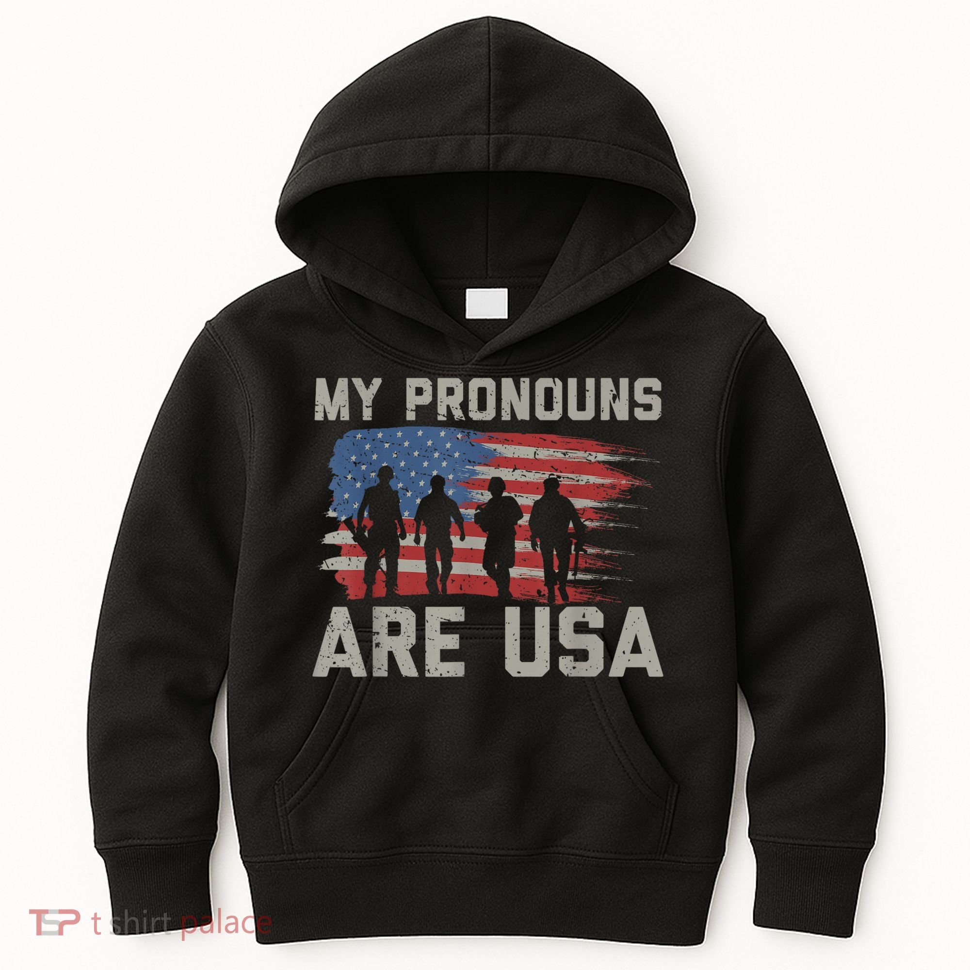 My Pronouns Are Usa Kids Hoodie