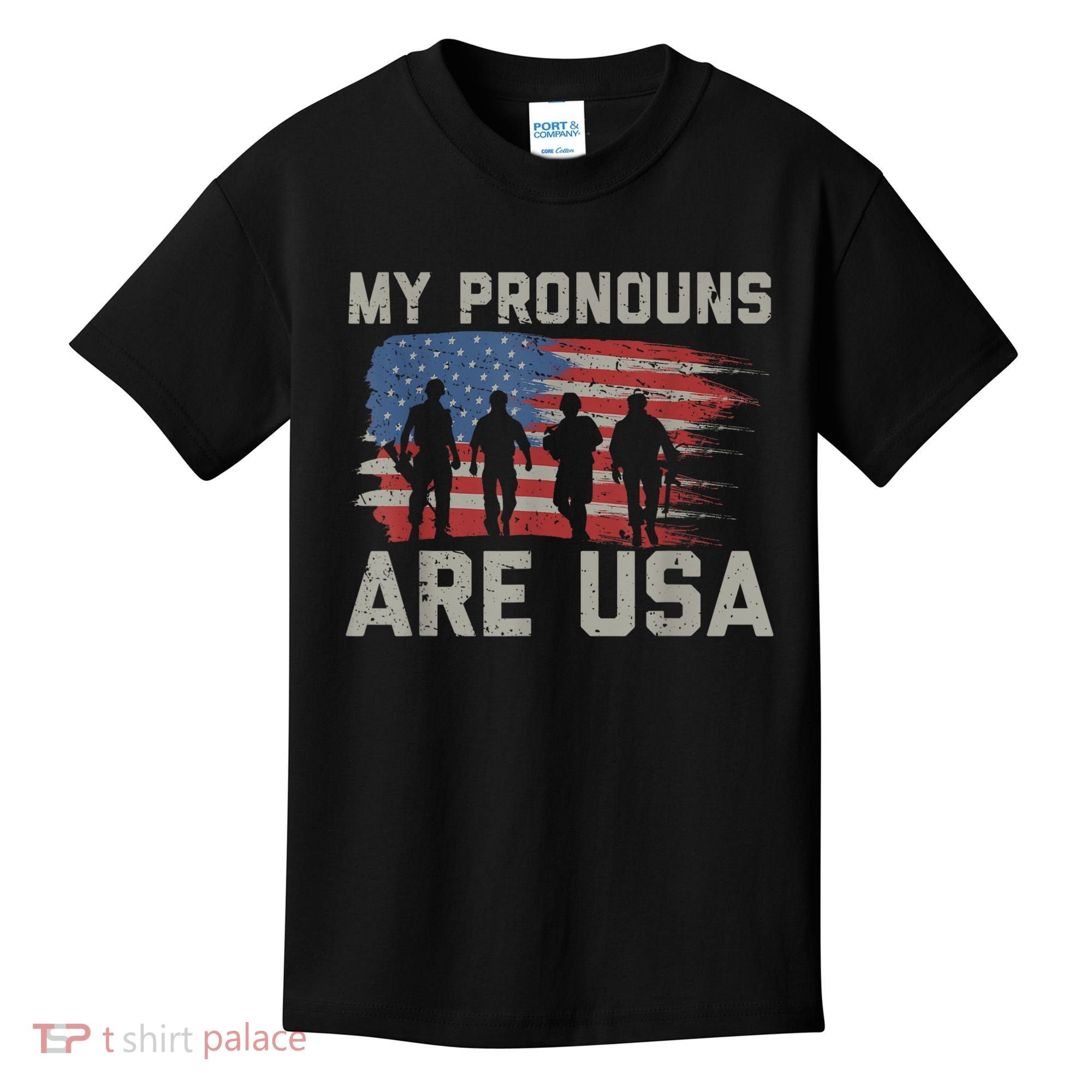My Pronouns Are Usa Kids T-Shirt