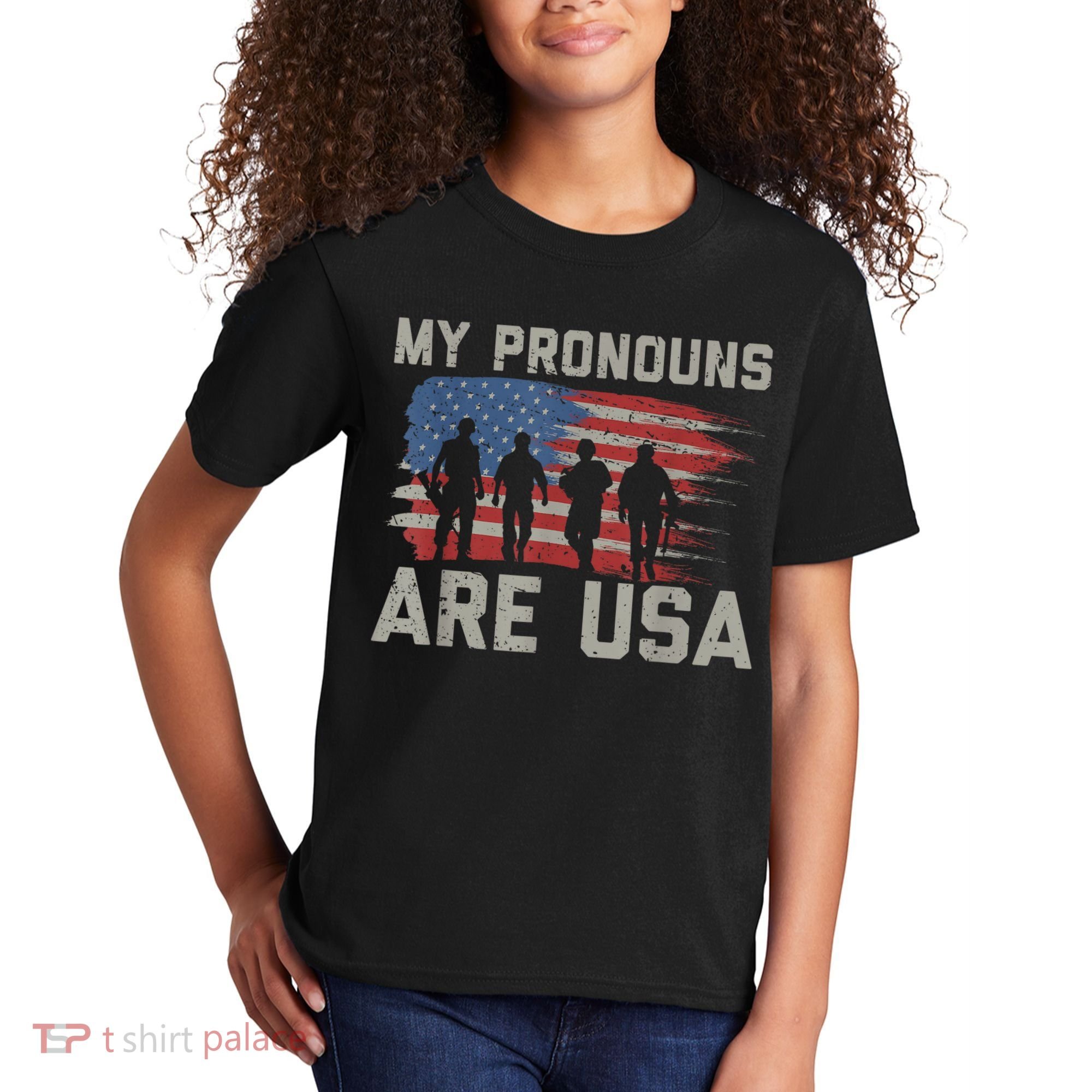 My Pronouns Are Usa Kids T-Shirt