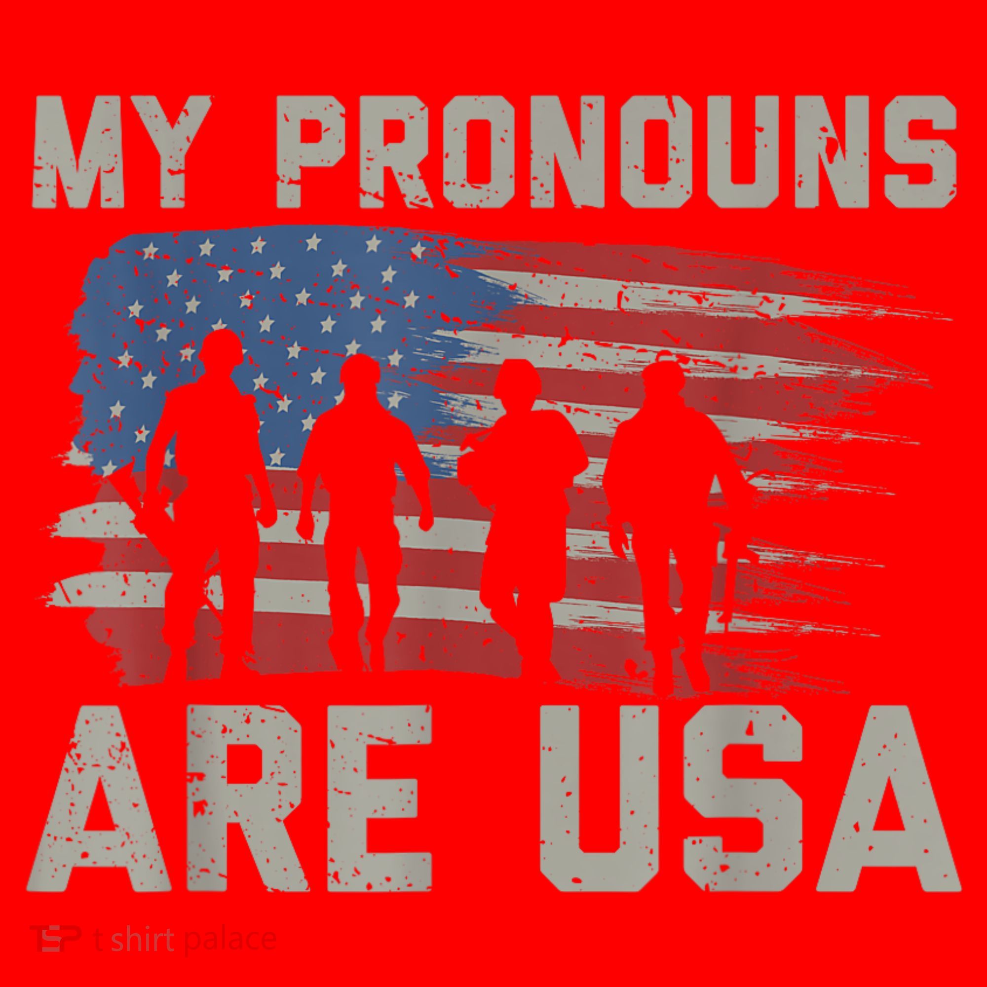 My Pronouns Are Usa Santa Hat