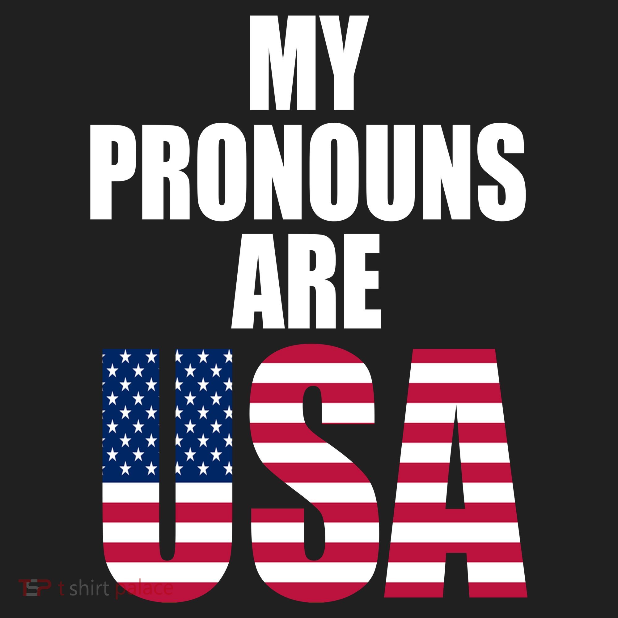 My Pronouns Are USA Patriotic Women's Sweatshirt