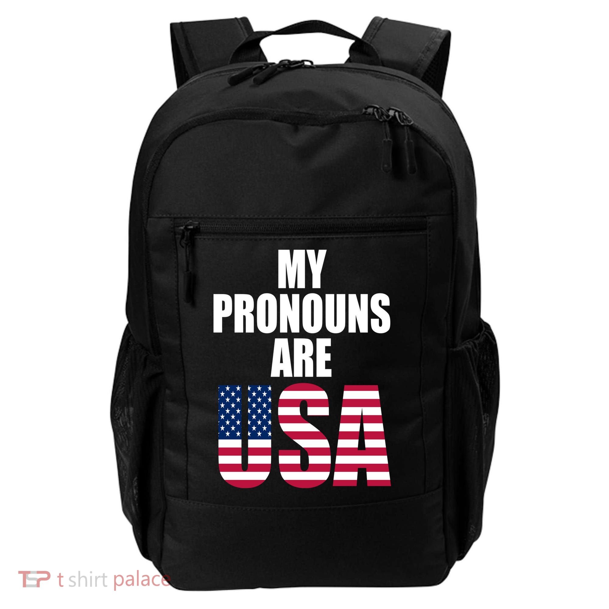 My Pronouns Are USA Patriotic Backpack