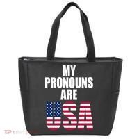My Pronouns Are USA Patriotic Tote Bag thumb 0