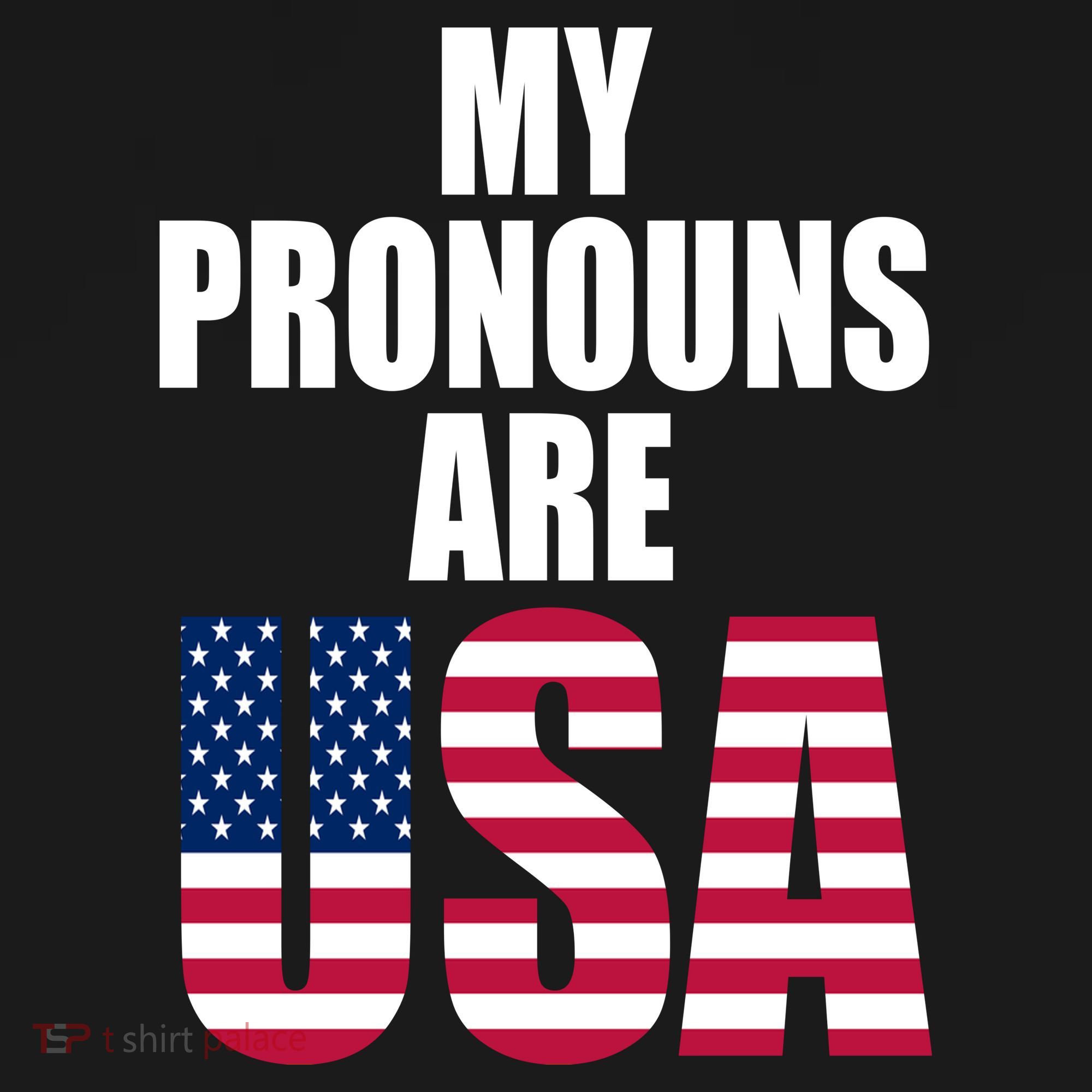 My Pronouns Are USA Patriotic Tote Bag