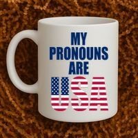 My Pronouns Are USA Patriotic Coffee Mug thumb 2