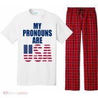 My Pronouns Are USA Patriotic Pajama Set thumb 0
