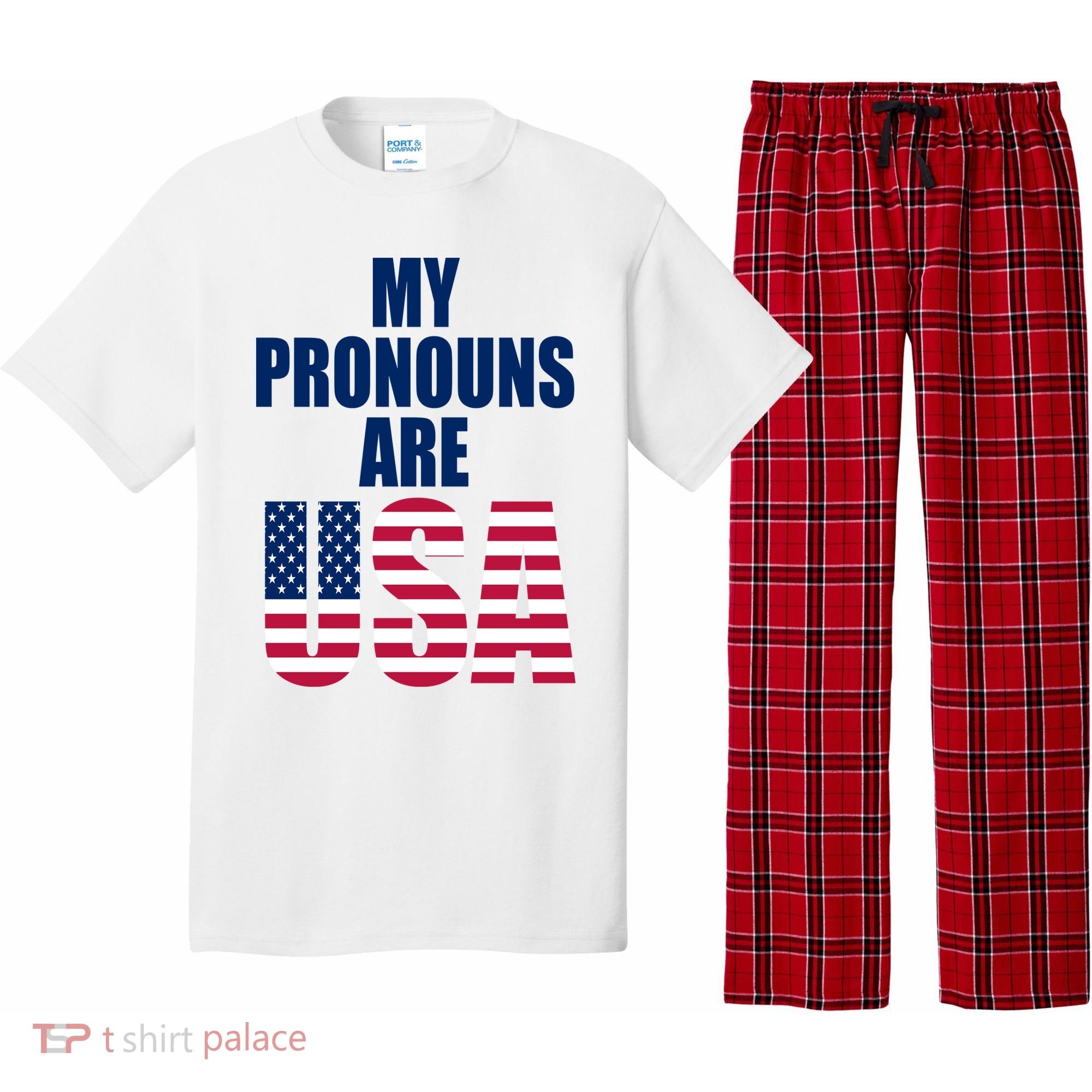 My Pronouns Are USA Patriotic Pajama Set