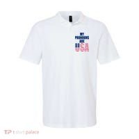 My Pronouns Are USA Patriotic Polo thumb 0