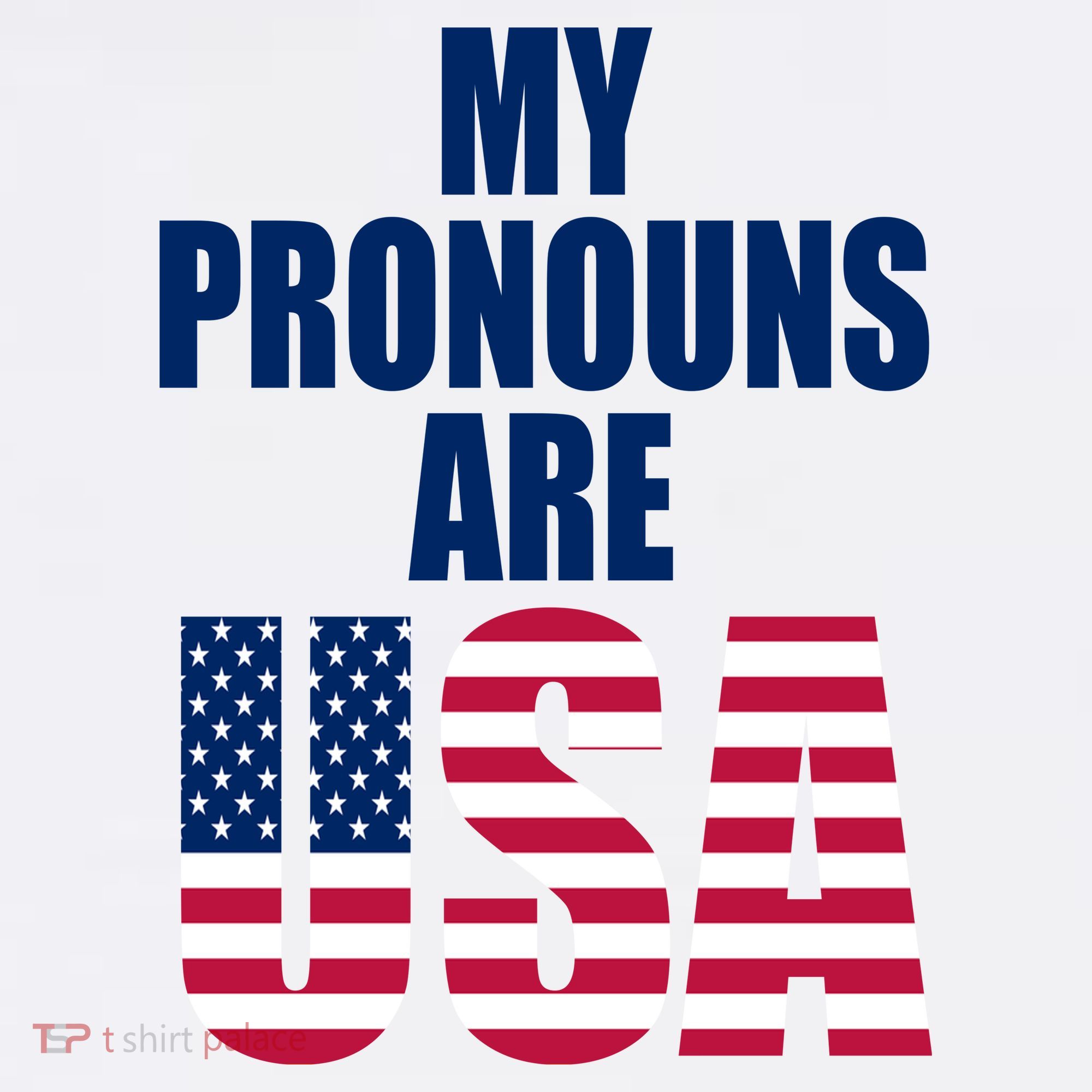 My Pronouns Are USA Patriotic Women's Tank Top