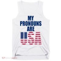 My Pronouns Are USA Patriotic Tank Top thumb 0