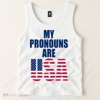 My Pronouns Are USA Patriotic Tank Top thumb 2