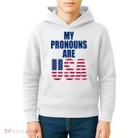 My Pronouns Are USA Patriotic Kids Hoodie thumb 4