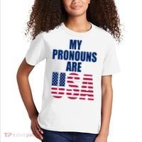 My Pronouns Are USA Patriotic Kids T-Shirt thumb 2
