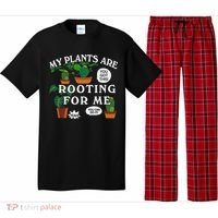 My Plants Are Rooting For Me Plant Funny Gardening Gardener Pajama Set thumb 0