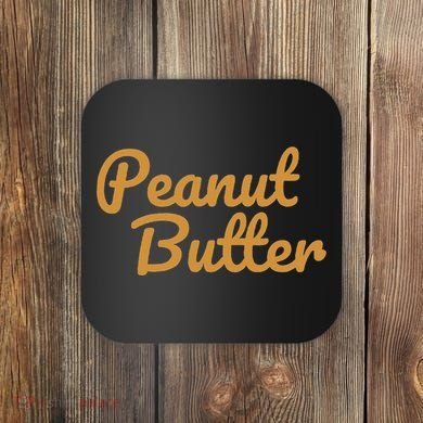 Matching Peanut Butter And Jelly Coaster