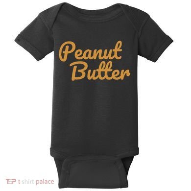 Matching Peanut Butter And Jelly Baby Bodysuit